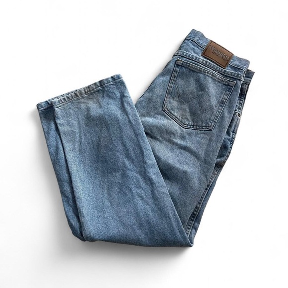 Vintage Blue Wrangler Straight Leg Jeans – Sz 32x30 - Picture 1 of 9